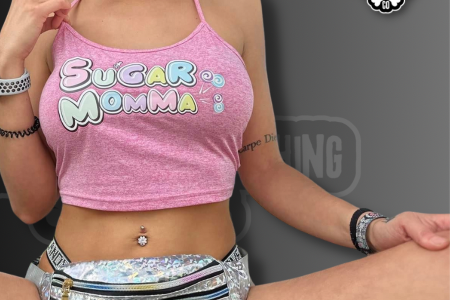 Holographic i.Candy Pink with Black Logo Fanny Packs 