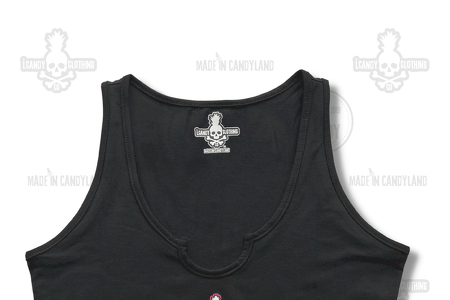 i.Candy Skull Pineapple Lady Bow Notched Crop Top 