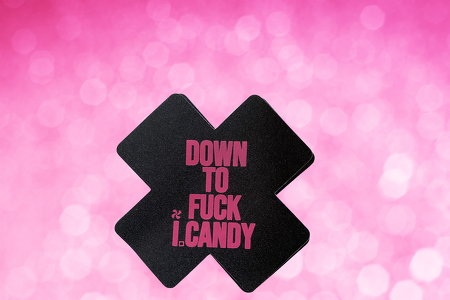 Down to fuck i.candy black/pink pastie