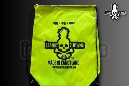drawstring bags yellow