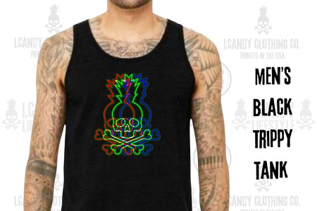 Men's Black Trippy Tank Top 