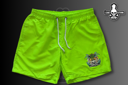 Men's Neon Green i.Candy Tropical Logo with Lining 