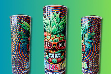 i.Candy Smiling Skull Pineapple 20 oz. Tumbler