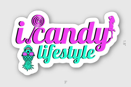 Icandy logo clearance stickers