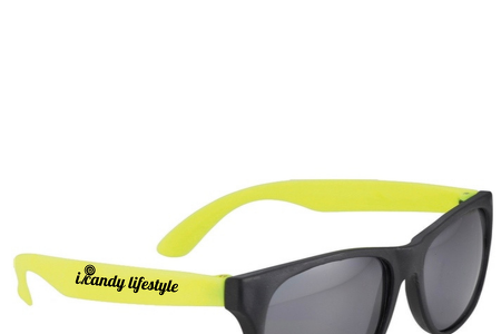 Neon Yellow/Black Sunglasses 