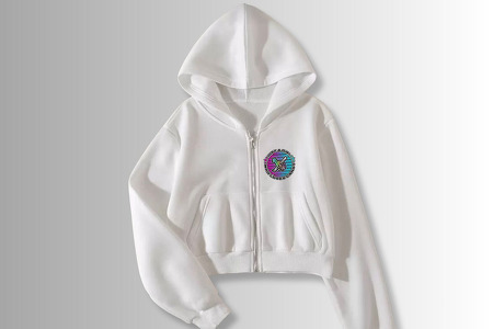 Women's White Zip Up Hoodie Just a Girl Who Loves Candy 