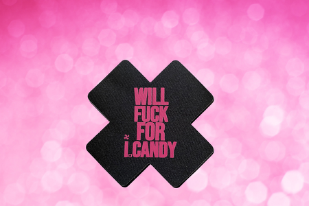 Will fuck for i.candy black/pink pastie