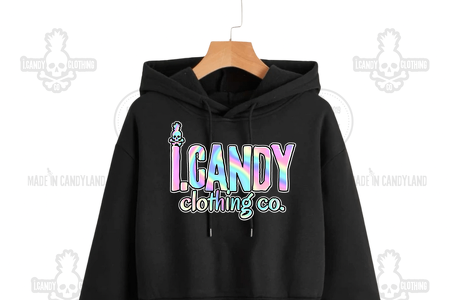 Women's Black i.Candy Crop Hoodie i.Candy Clothing Co