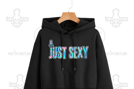 Women's Black i.Candy Crop Hoodie Just Sexy