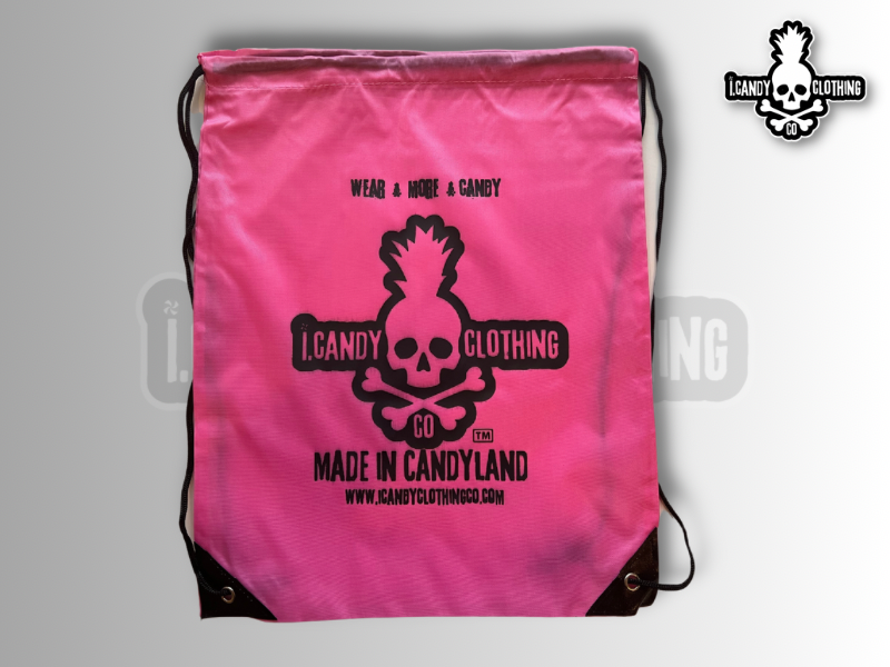 drawstring bags pink