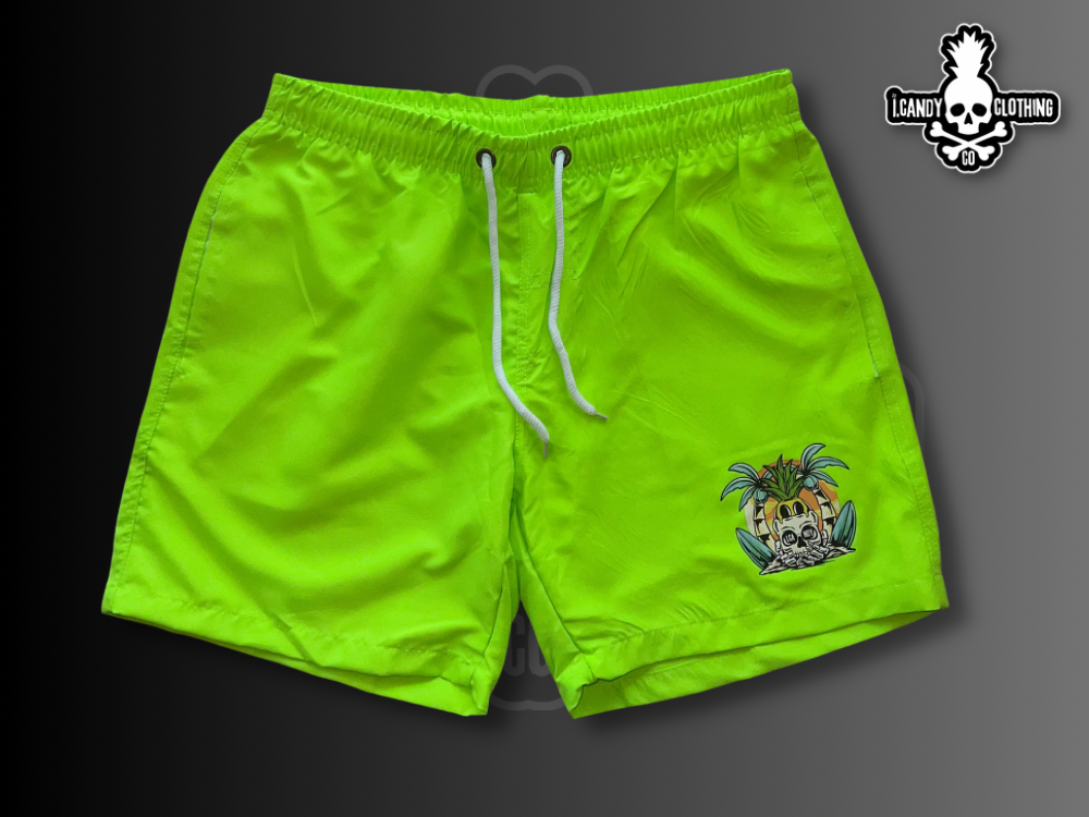 Men's Neon Green i.Candy Tropical Logo with Lining 1