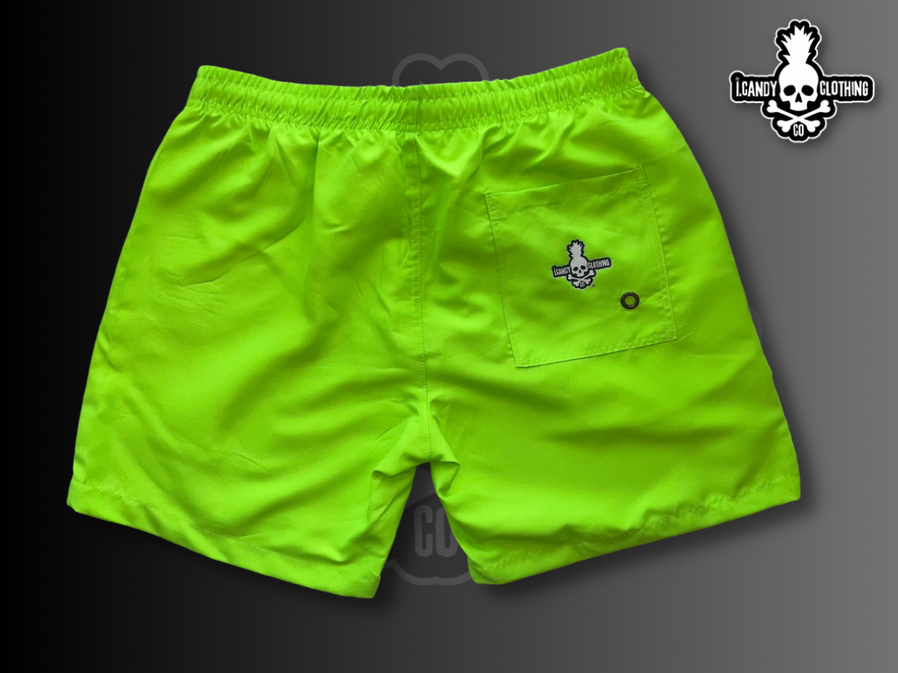 Men's Neon Green i.Candy Tropical Logo with Lining 2
